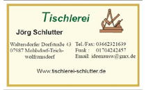 Logo von Tischlerei Schlutter Jörg